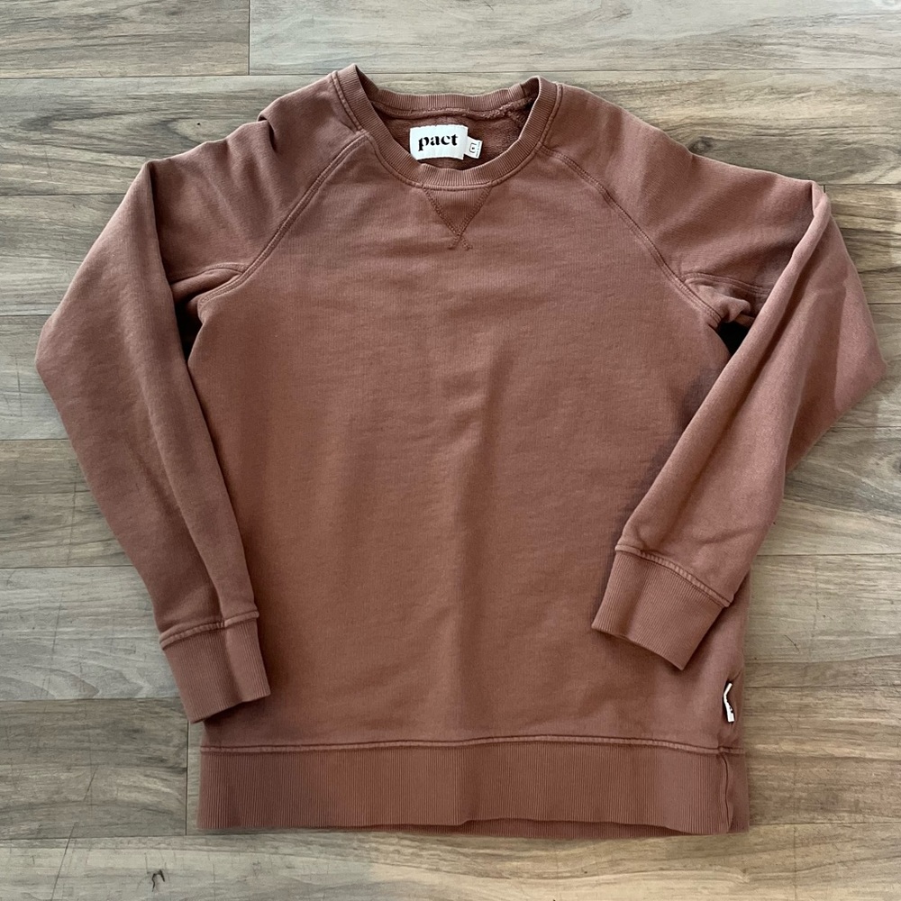 Pact organic cotton crewneck sweater